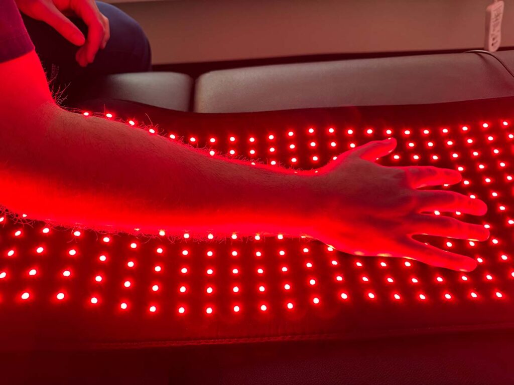 Patient receiving Infrared Therapy in Pleasantville NY