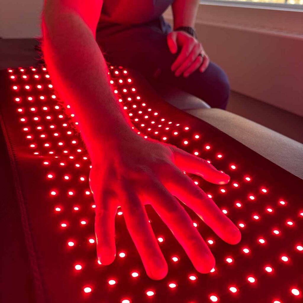 Patient receiving Infrared Therapy in Pleasantville NY